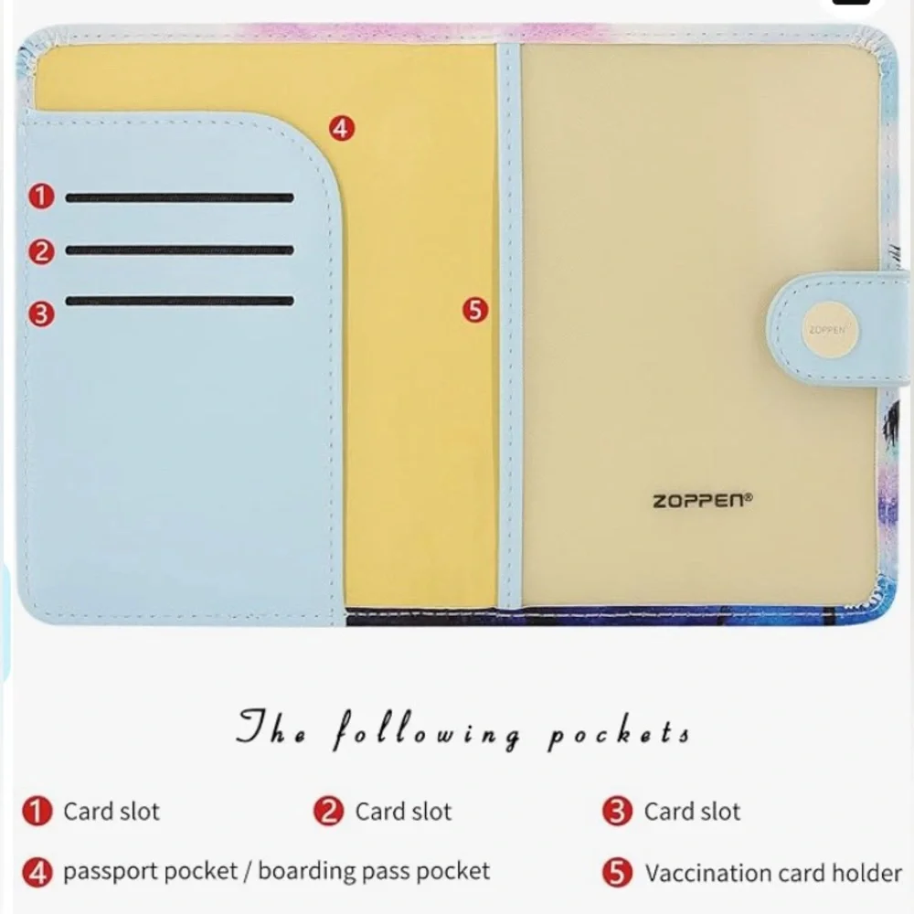 Brand New - ZOPPEN Palms Passport Holder